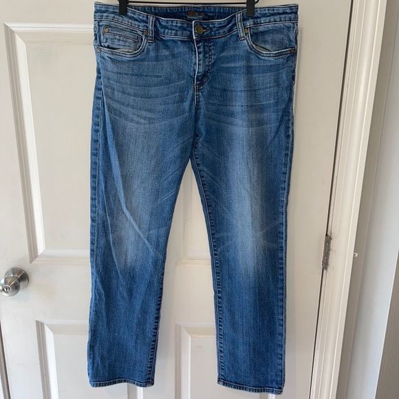 Kut from the Kloth Denim - KUT From The Kloth Size 14 Jeans Blue Straight Leg 10” Rise Waist Size 36 Women